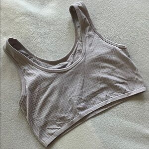 Aerie Women's Ribbed Super Crop- purple